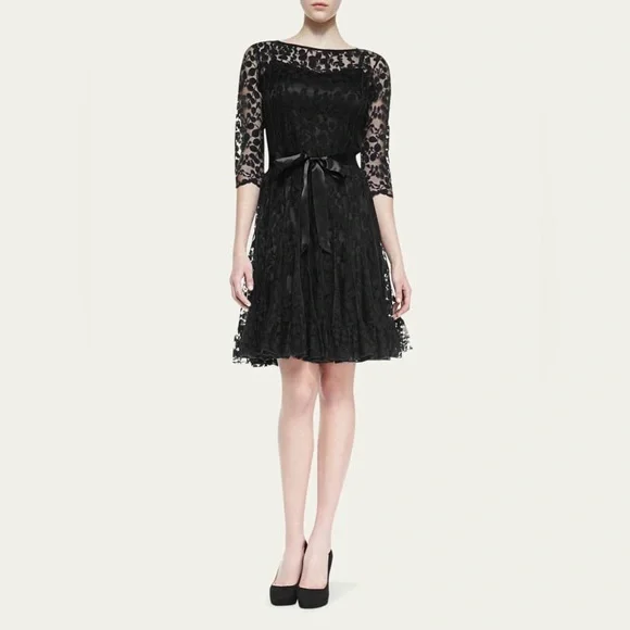Rickie Freeman for Teri Jon | Dresses | 495 Rickie Freeman For Teri Jon  34sleeve Lace Overlay Cocktail Dress Size 6 | Poshmark